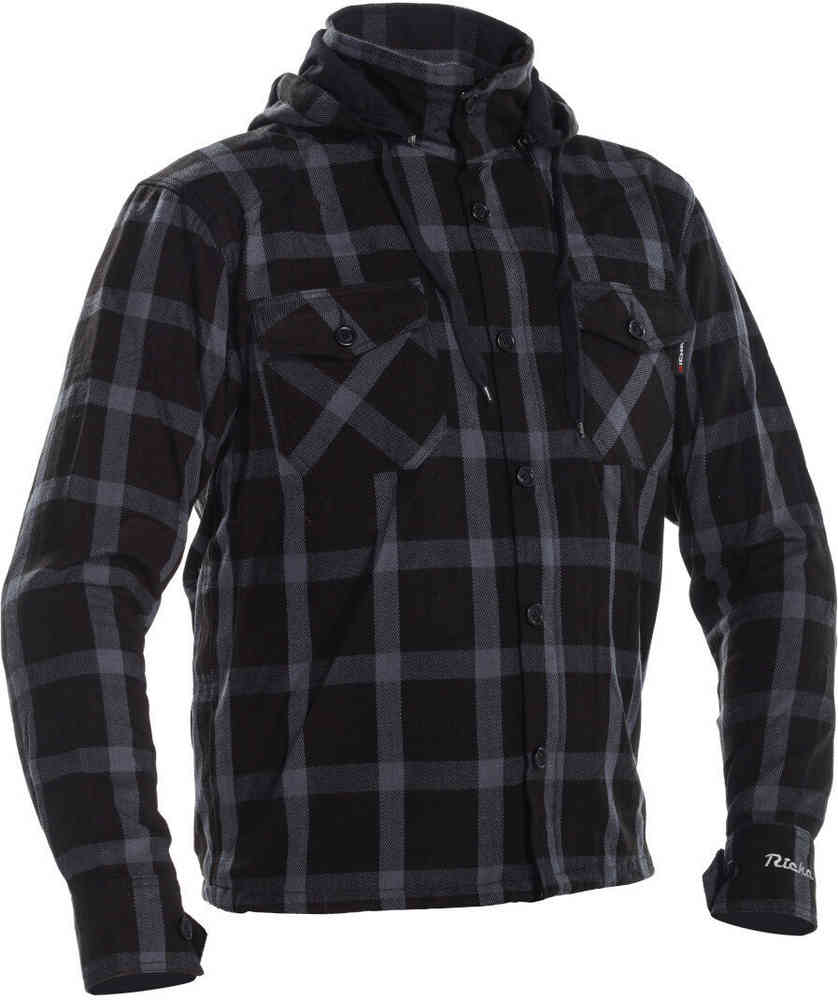 Текстильная куртка для мотоцикла Lumber Richa, черный/серый