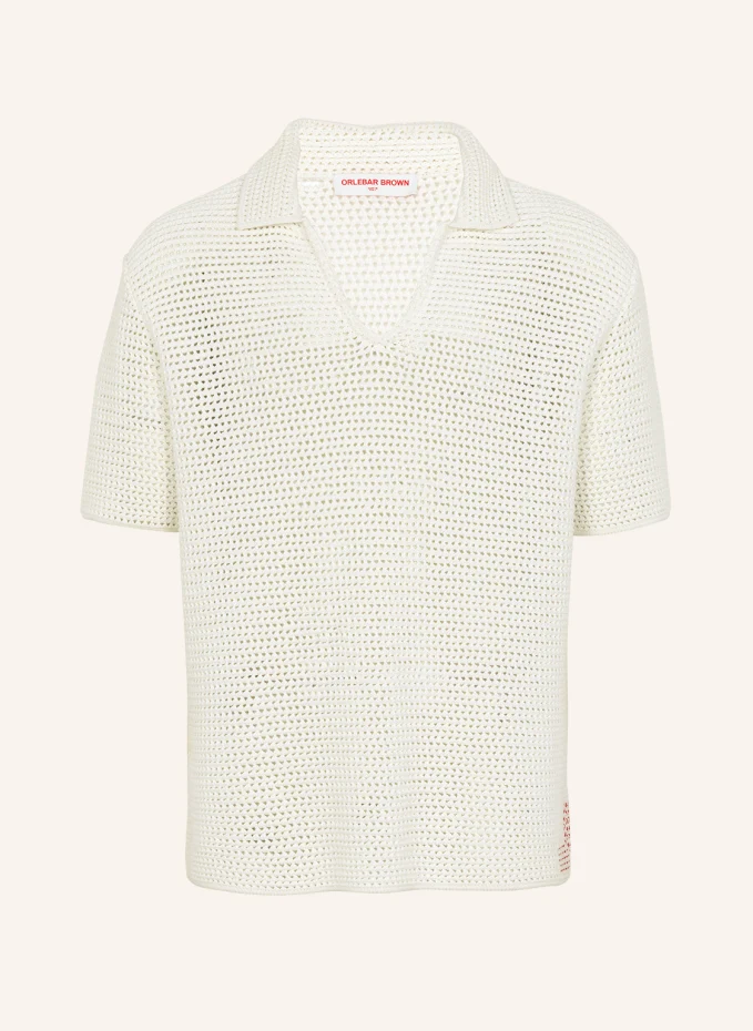 

Рубашка-поло batten crochet Orlebar Brown, белый