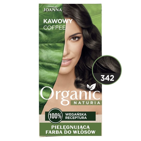 Джоанна, Naturia Органическая ухаживающая краска для волос 342 Кофейный, Joanna