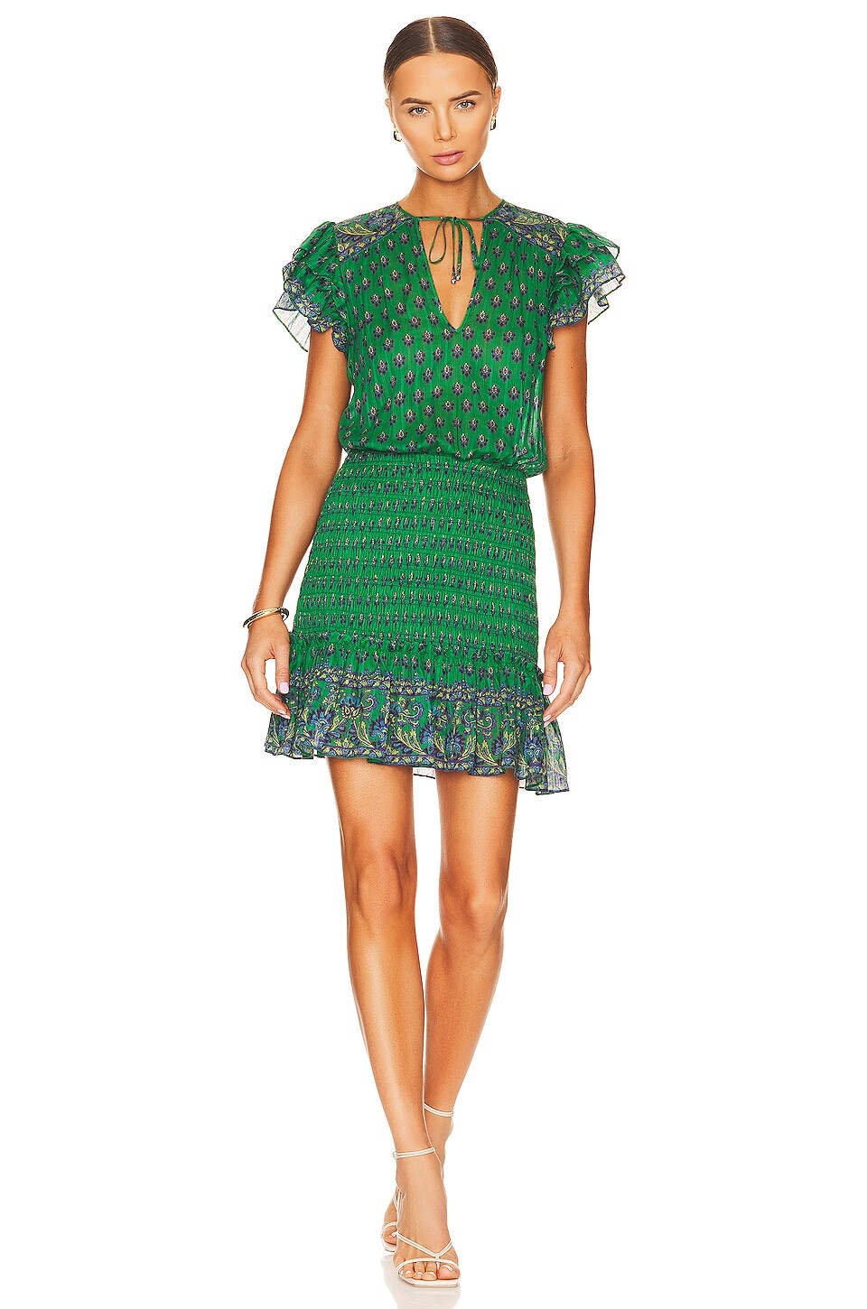 

Платье Veronica Beard Brindelle, цвет Kelly Green Multi