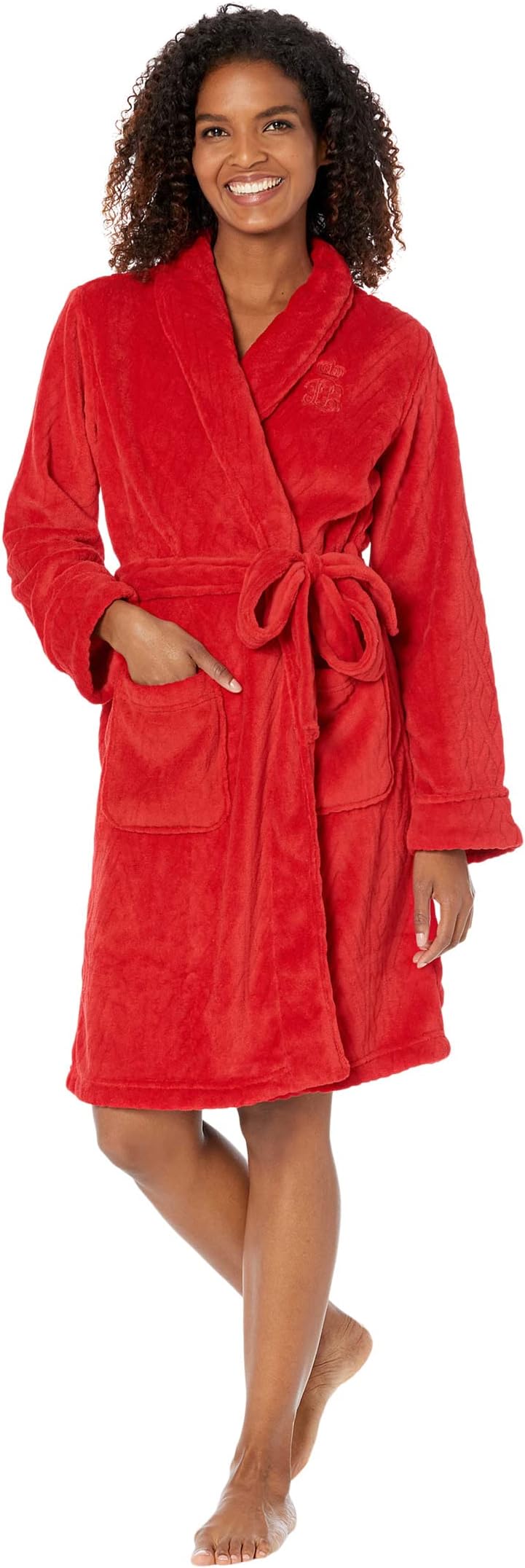 

Халат Recycled So Soft Shawl Collar Robe LAUREN Ralph Lauren, красный