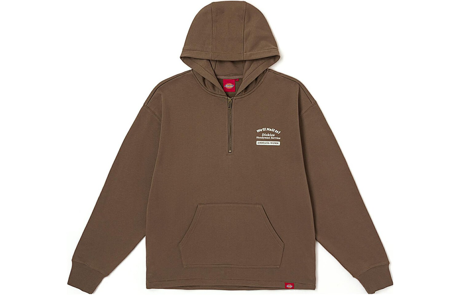 

Толстовка унисекс коричневая Dickies, коричневый