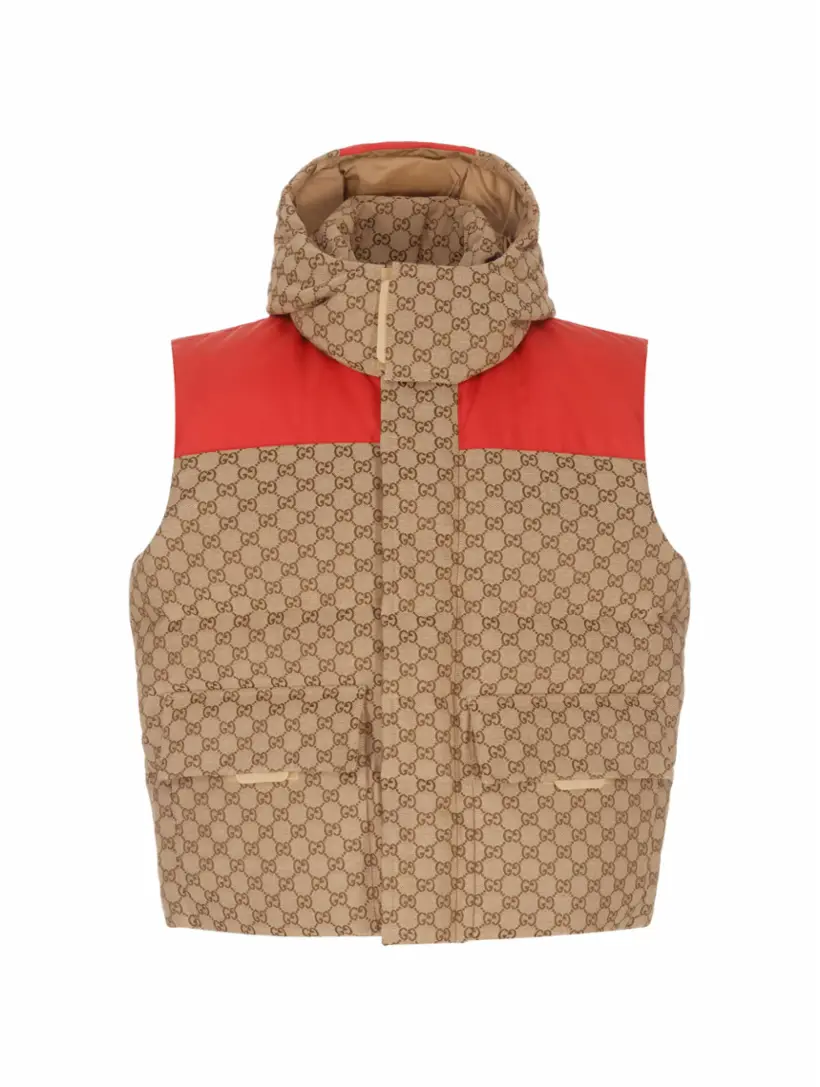 

Стеганый жилет GG Supreme Gucci, мультиколор
