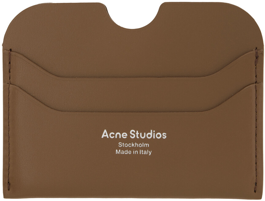

Коричневая визитница для марок Camel Acne Studios