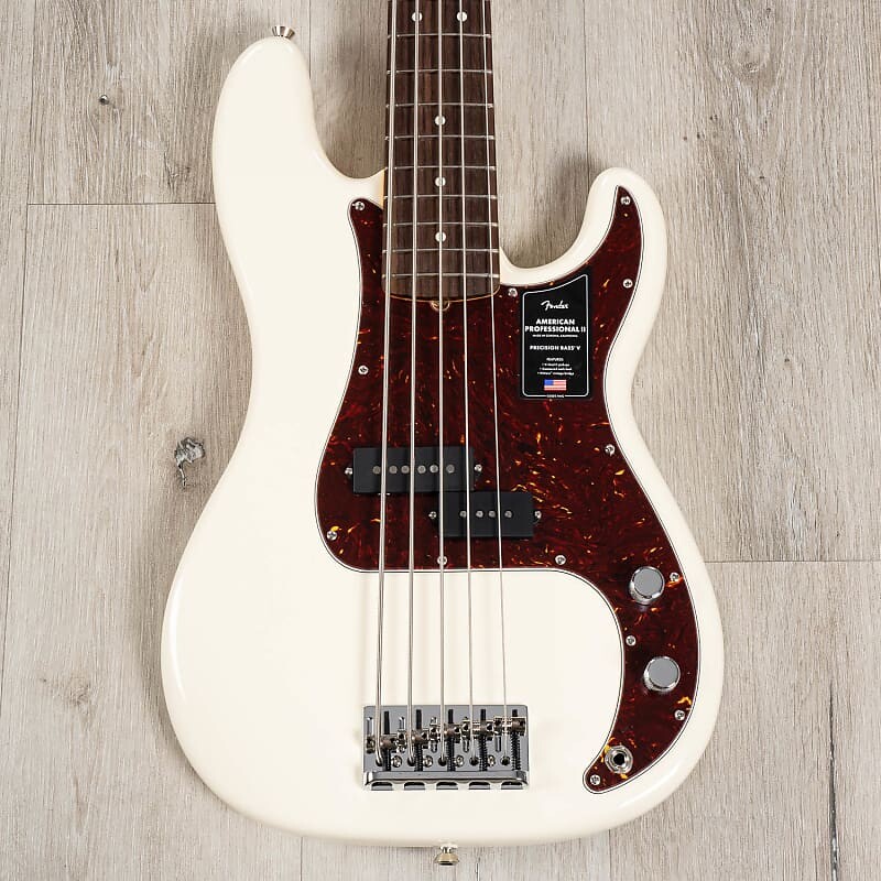

Басс гитара Fender American Professional II Precision Bass V 5-String Rosewood Olympic White
