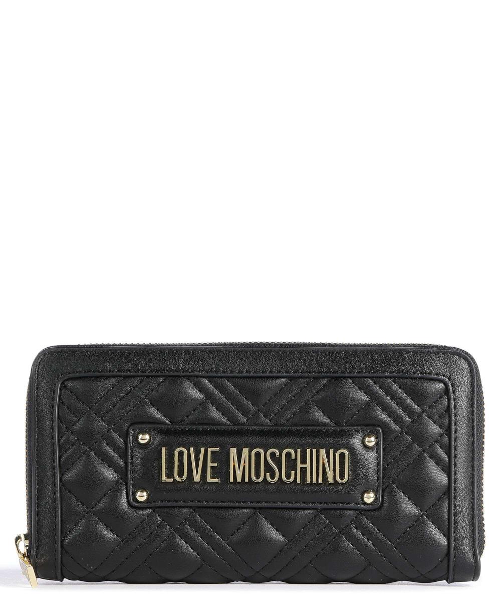 

Стеганый кошелек из искусственной кожи Love Moschino, черный