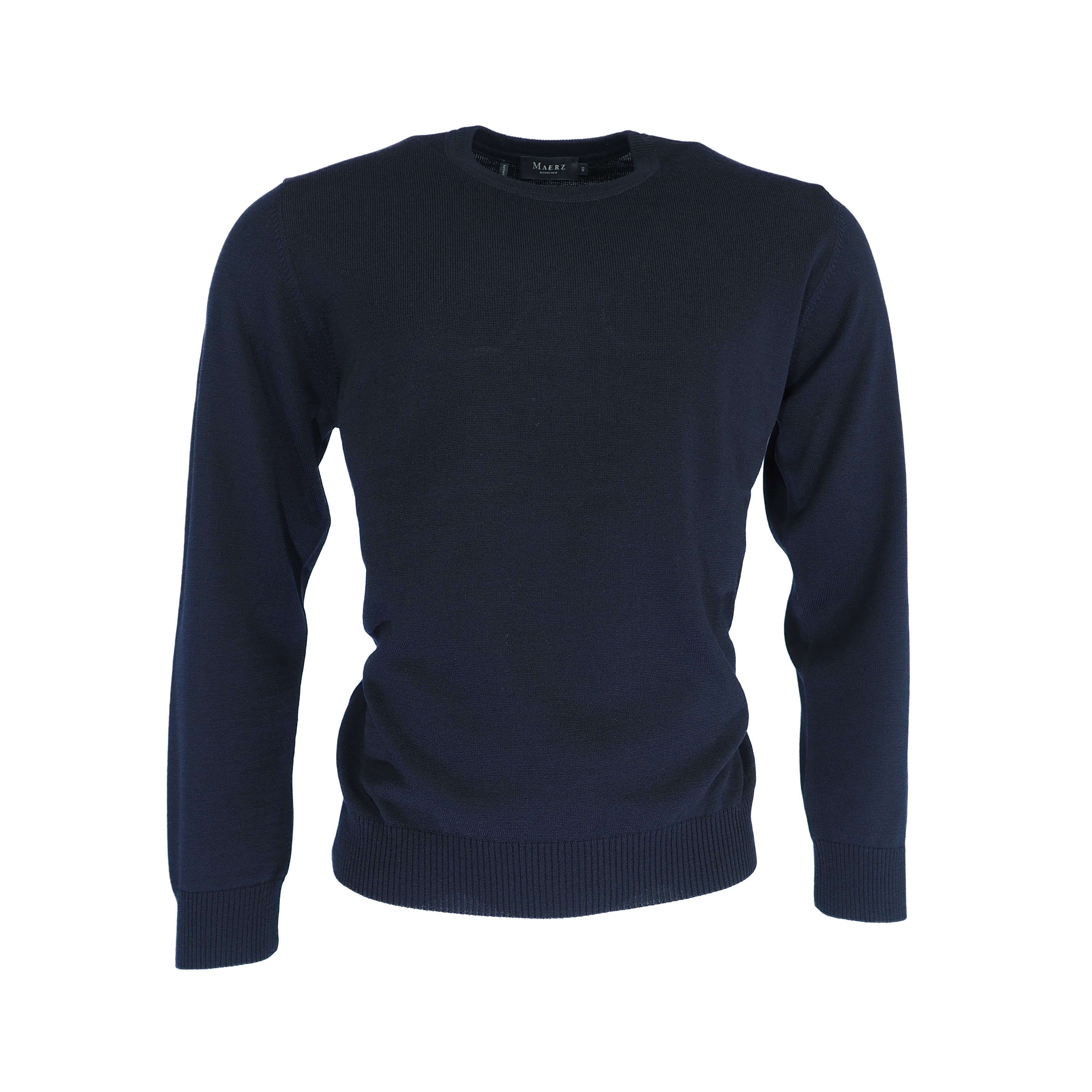 Пуловер März Rundhals Superwash Classic Fit, темно синий