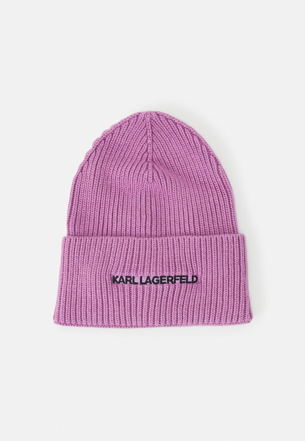 

Шапка Essential Beanie KARL LAGERFELD, лиловый