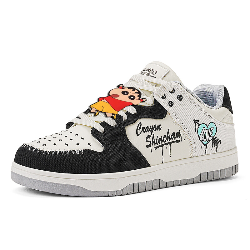 

Кроссовки Crayon Shinchan/Crayon Shinchan Skateboarding Shoes Unisex Low-top, черный