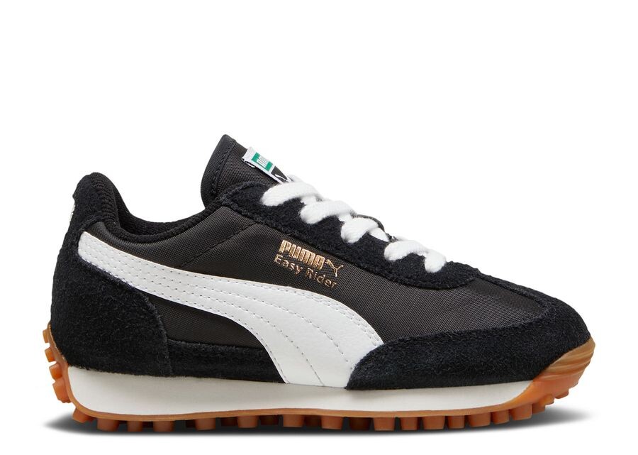 

Кроссовки Puma Easy Rider Vintage Little Kid 'Black White', черный