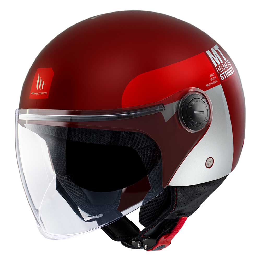 цена Открытый шлем MT Helmets Street S Inboard, красный