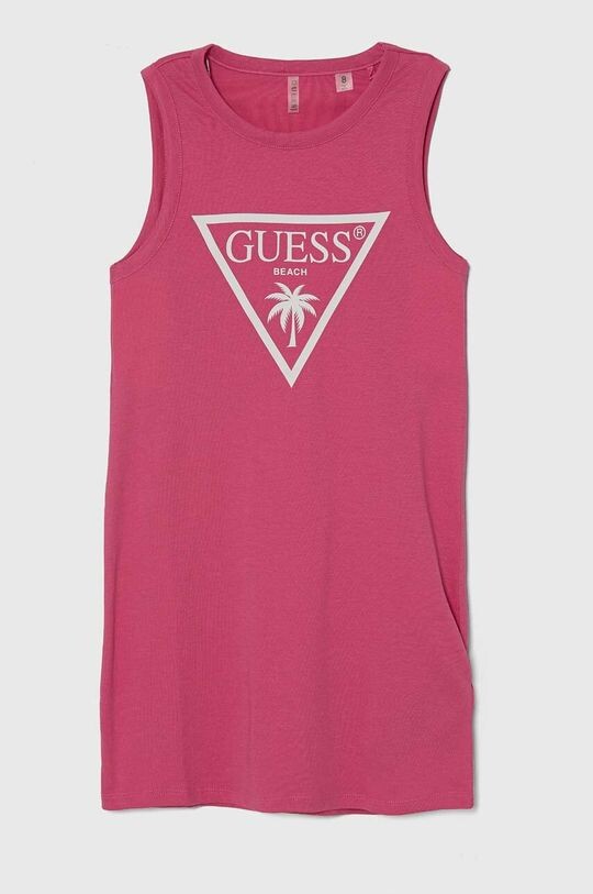 

Платье из хлопка для маленькой девочки Guess, роза