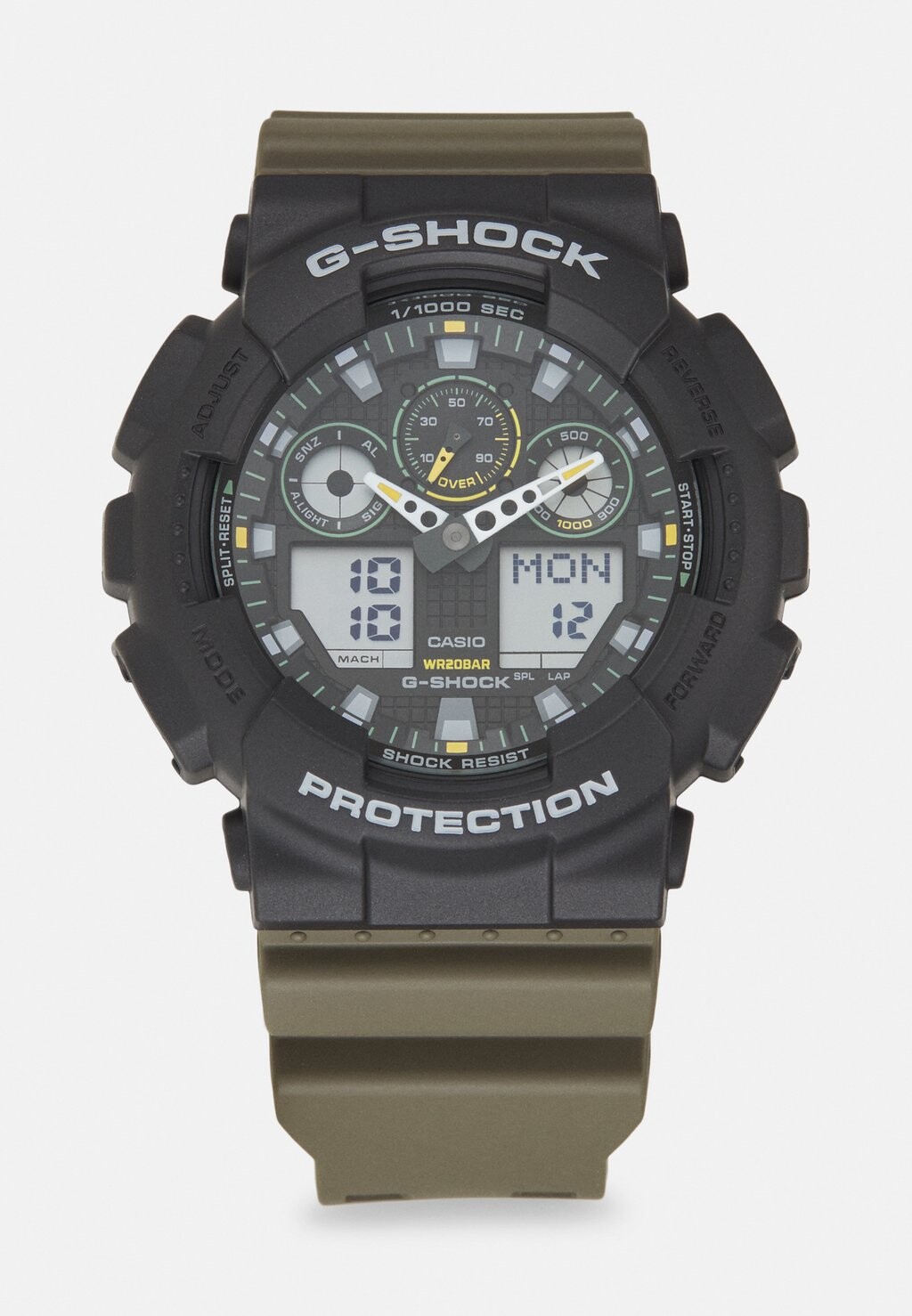 

Часы с хронографом G-SHOCK, оливковый