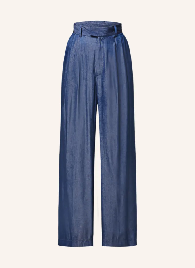 Брюки marlene в джинсовом стиле Sem Per Lei, синий блузка рубашка sem per lei фиолетовый