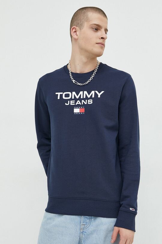 

Хлопковая толстовка Tommy Jeans, темно-синий