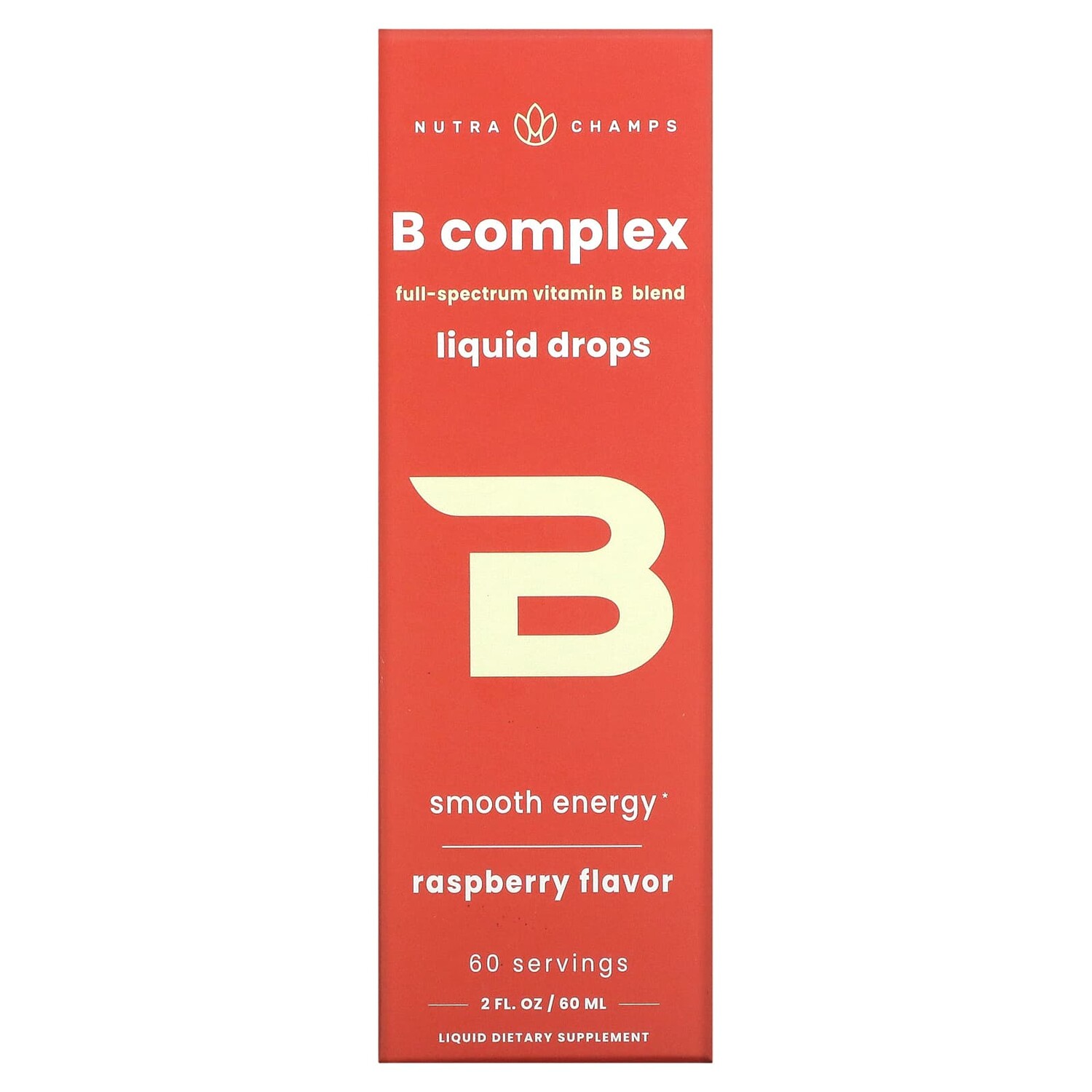 

B Complex, малина, 60 мл (2 жидк. Унции), NutraChamps
