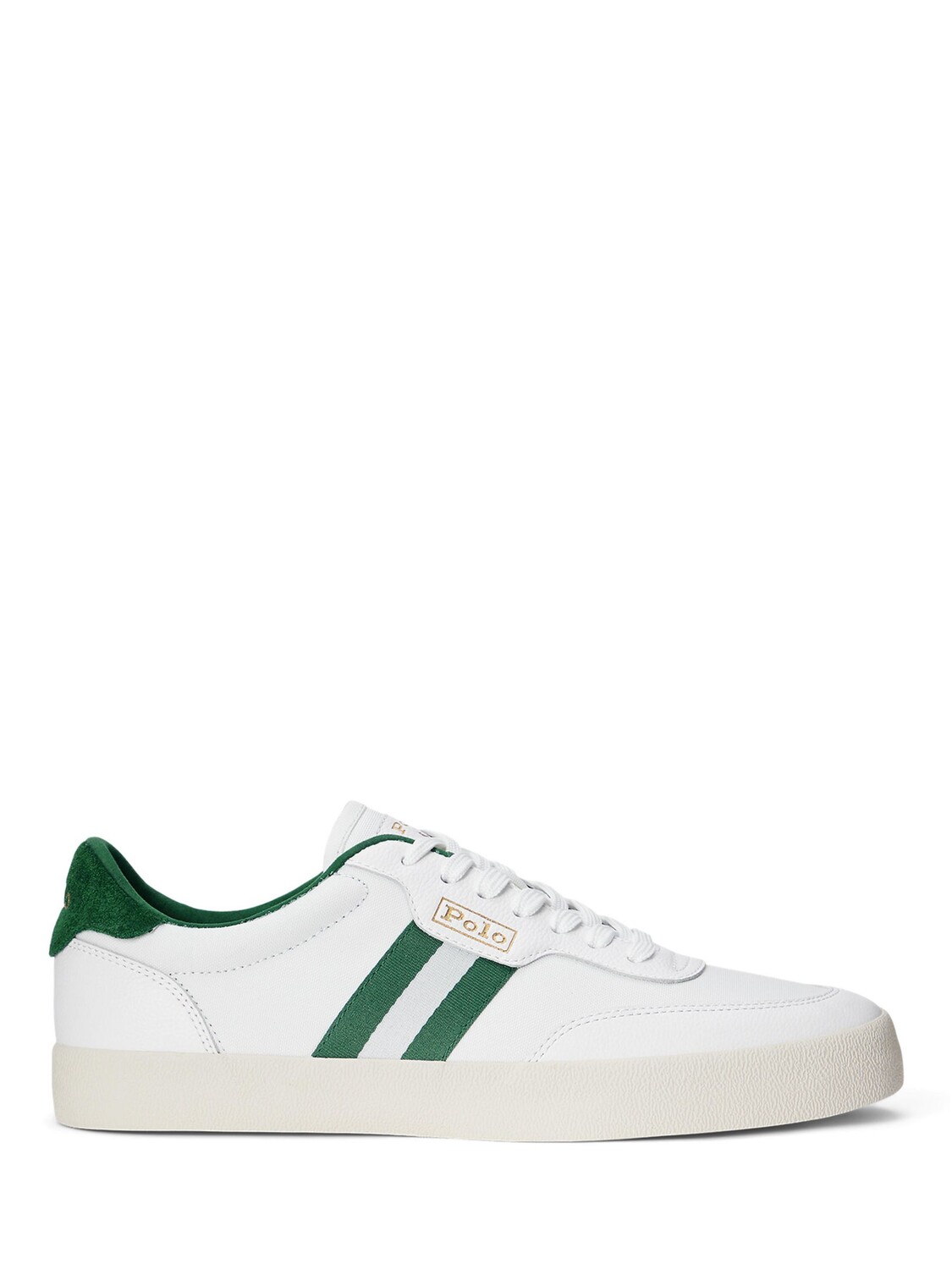 

Кроссовки из вулканизированной кожи Ralph Lauren Court, белый/зеленый