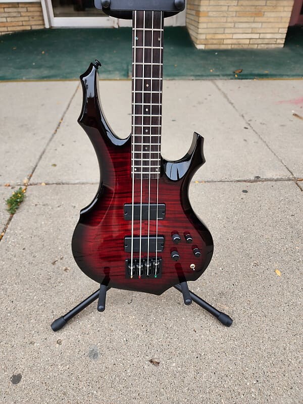 

Басс гитара ESP LTD F-1004 2023 See Thru Black Cherry Sunburst