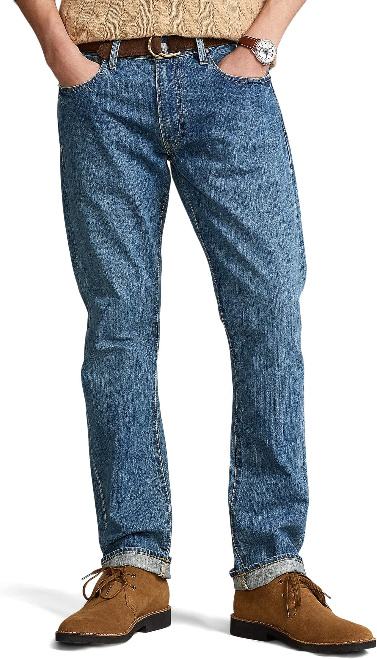 Джинсы Varick Slim Straight Jeans Polo Ralph Lauren, цвет Stanton Medium