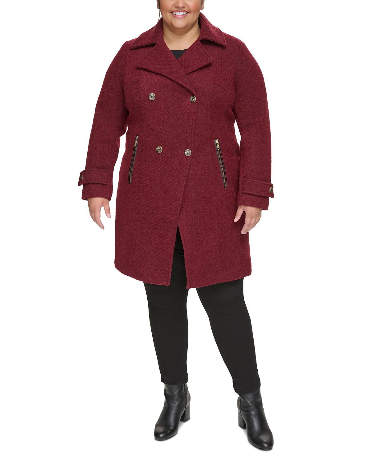 Женское двубортное пальто больших размеров GUESS кукла ruby red рори 31см 2102