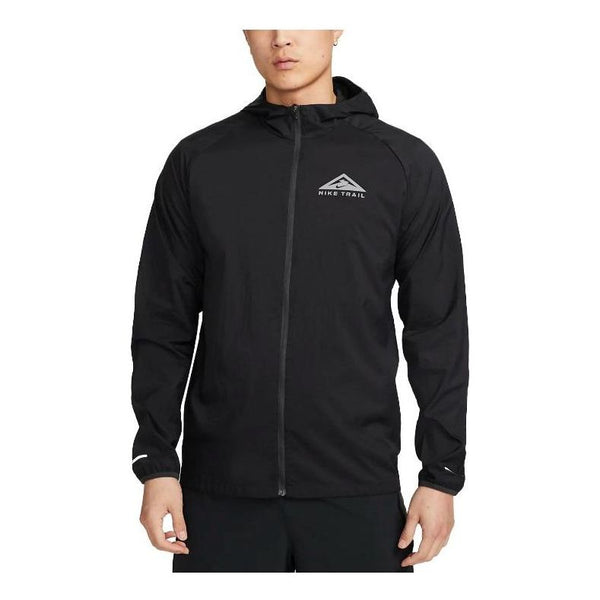 Куртка Nike Trail Aireez Lightweight Trail Running Jacket 'Black', черный цена и фото