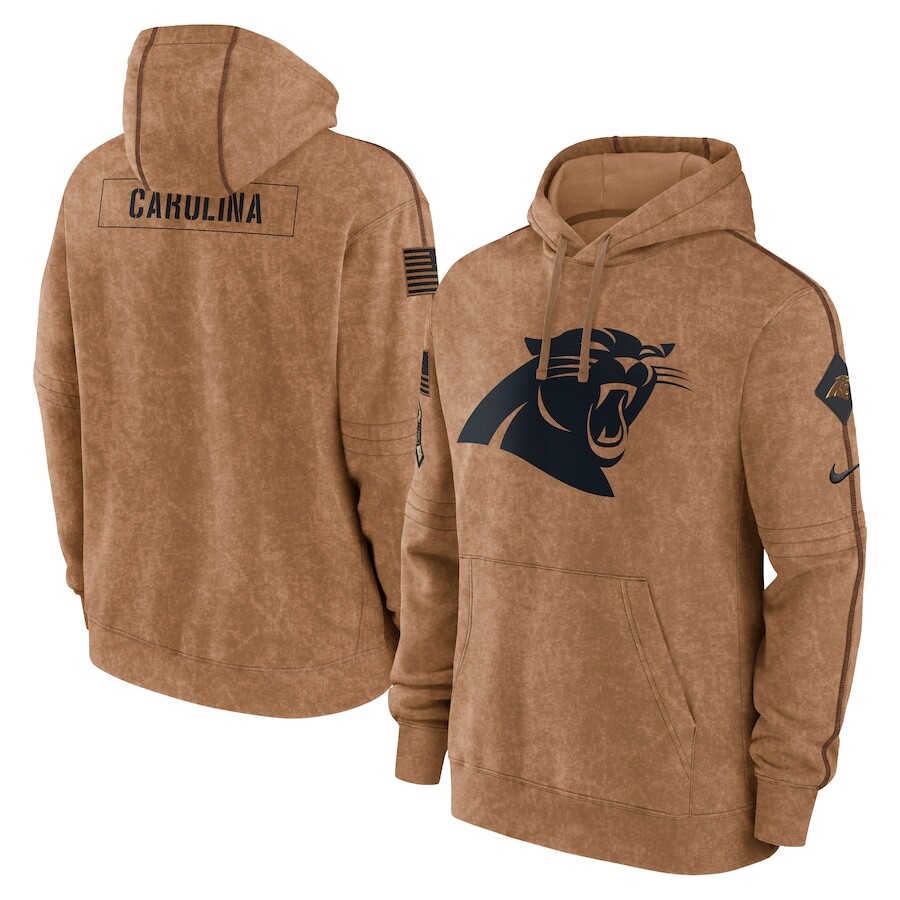 

Пуловер с капюшоном Nike Carolina Panthers, коричневый