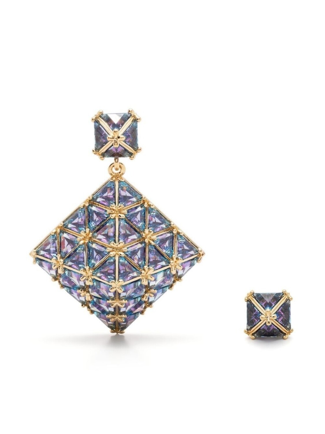 

Непарные серьги-подвески Curiosa Swarovski, синий