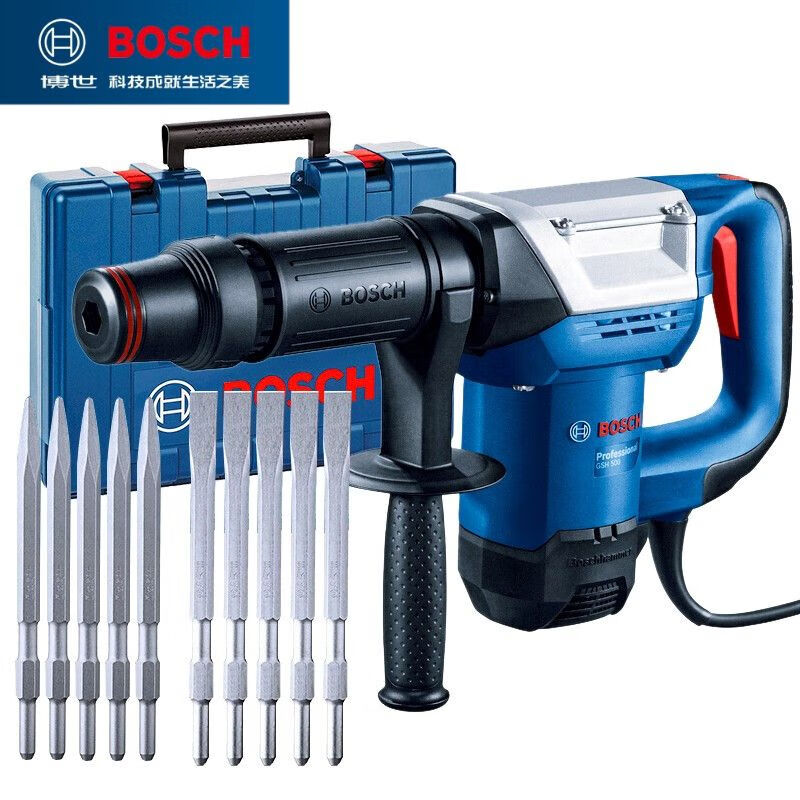 Перфоратор Bosch GSH500 с насадками, 1100W