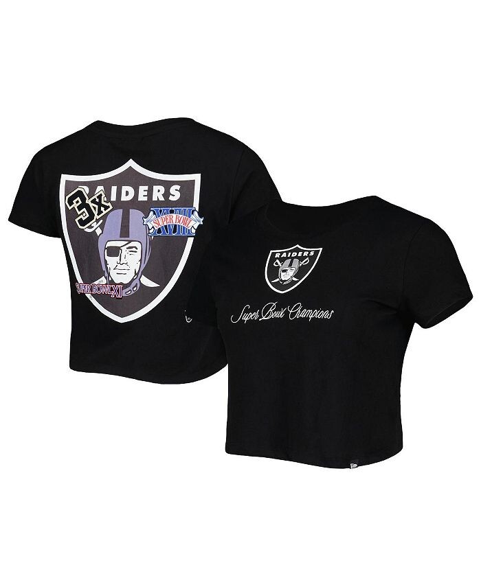 

Женская черная футболка Las Vegas Raiders Historic Champs New Era, черный