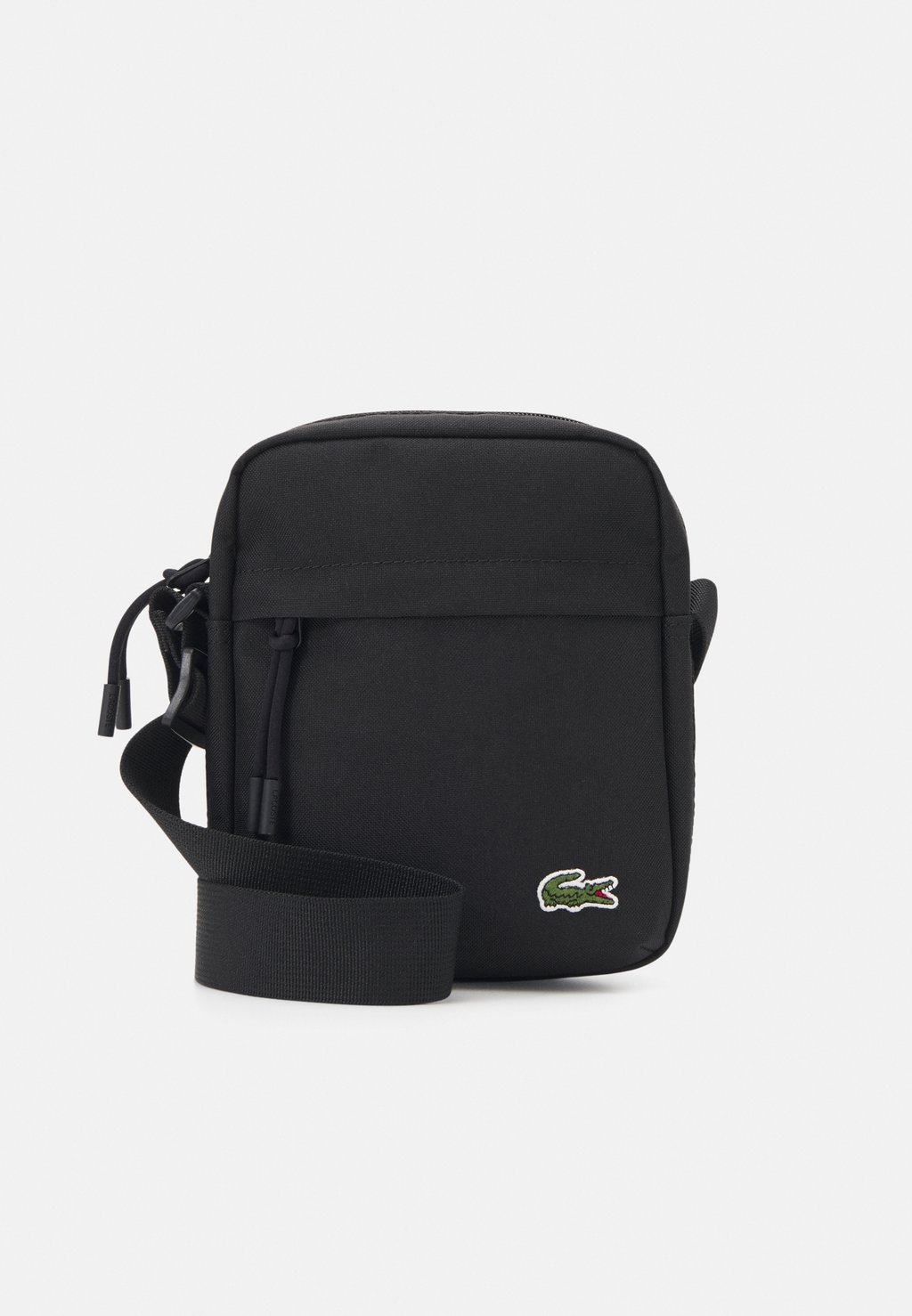 Наплечная сумка Lacoste, черный сумка наплечная аdventure серая