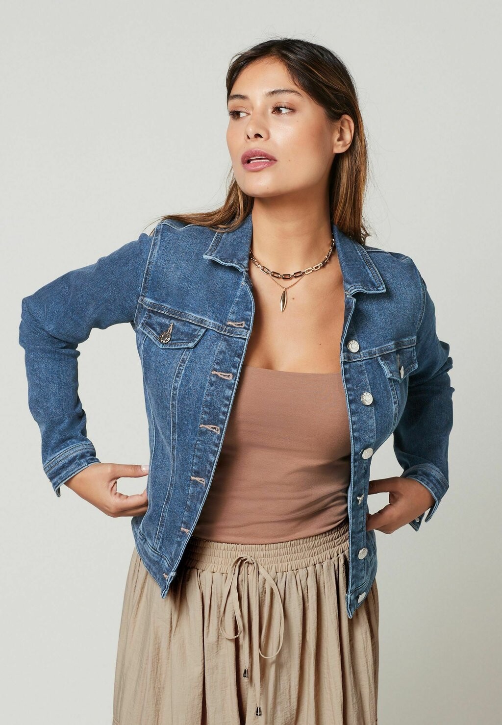

Джинсовая куртка FULLER BUST-REGULAR FIT Next, цвет mid blue