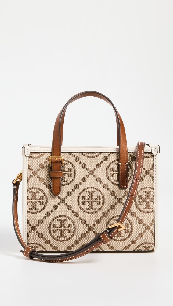

Сумка-тоут Tory Burch T Monogram Jacquard Mini