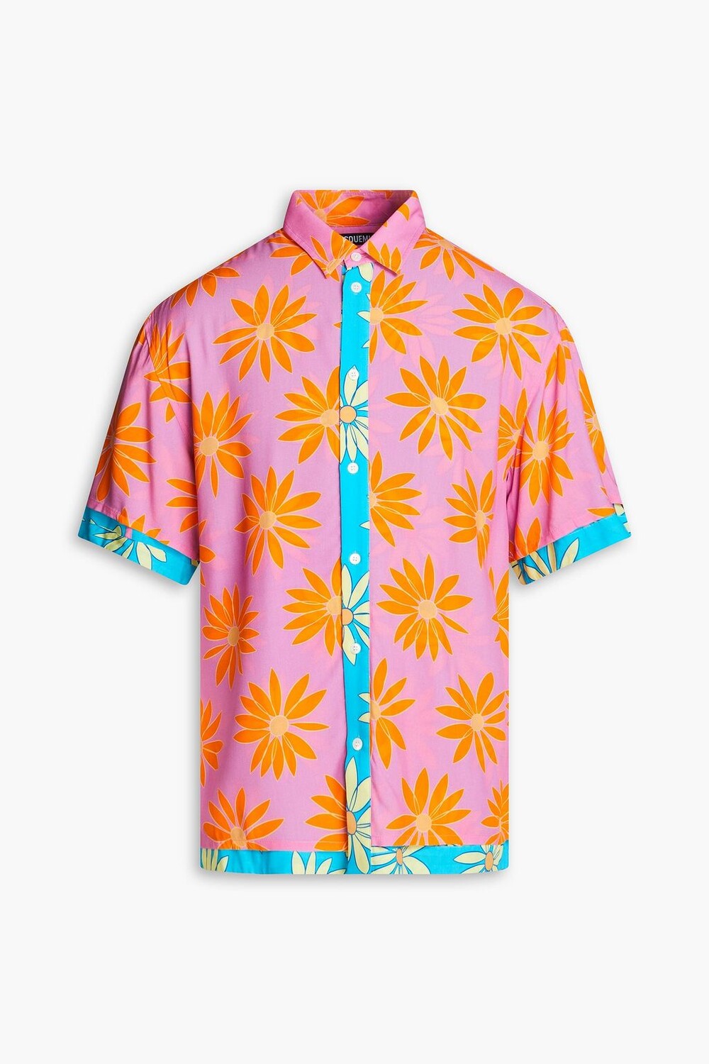 

Тканая рубашка Melancia с цветочным принтом JACQUEMUS, розовый