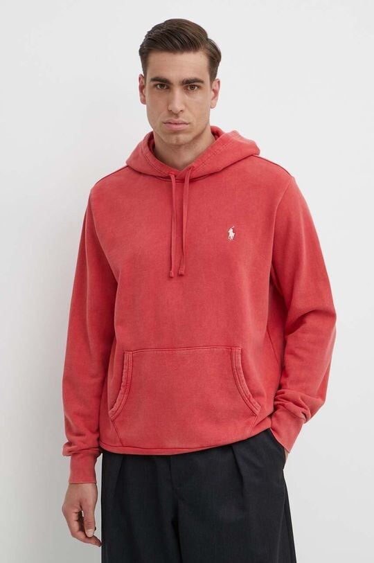 

Хлопковая толстовка Polo Ralph Lauren, красный