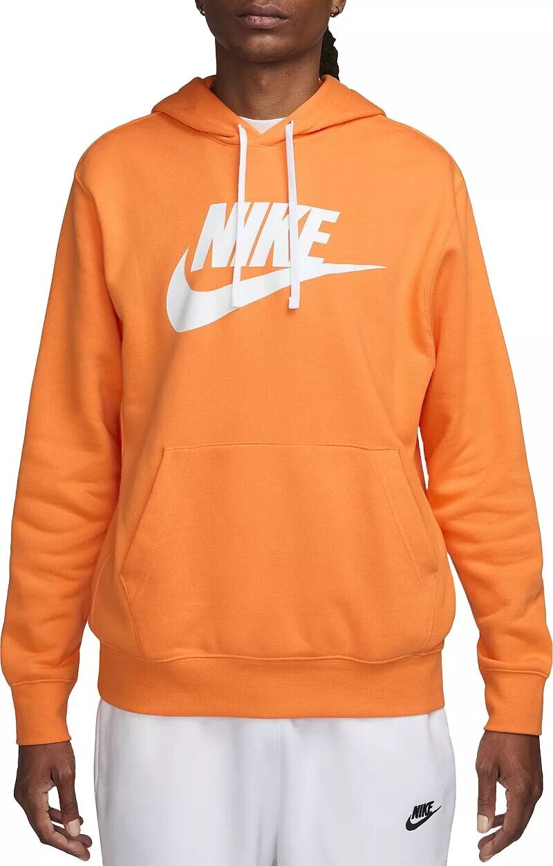 

Мужской флисовый пуловер с рисунком Nike Sportswear Club с капюшоном