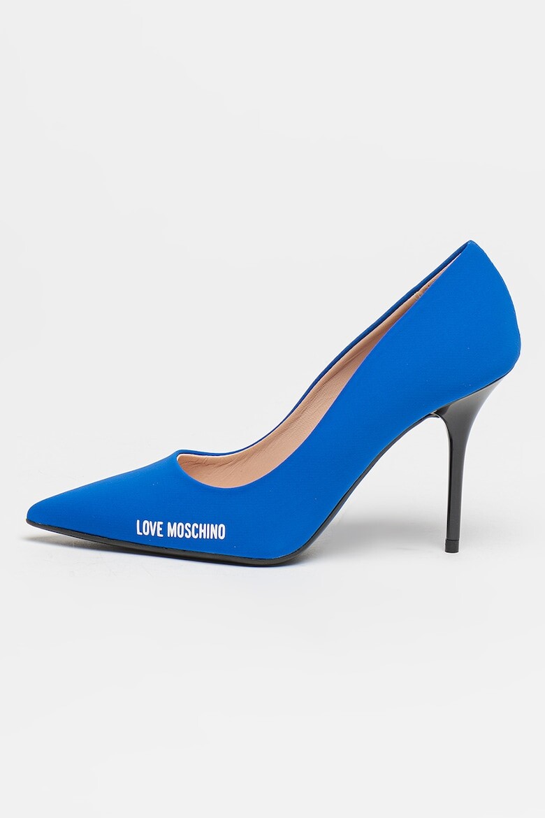 

Текстильные туфли на шпильке Love Moschino, белый