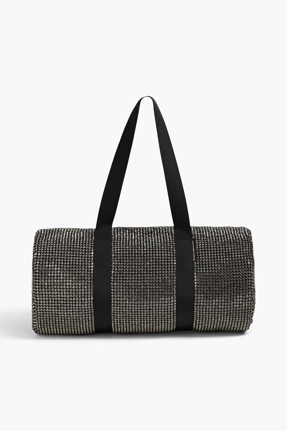 

Сумка выходного дня из ракушки, украшенная кристаллами ALEXANDER WANG, черный