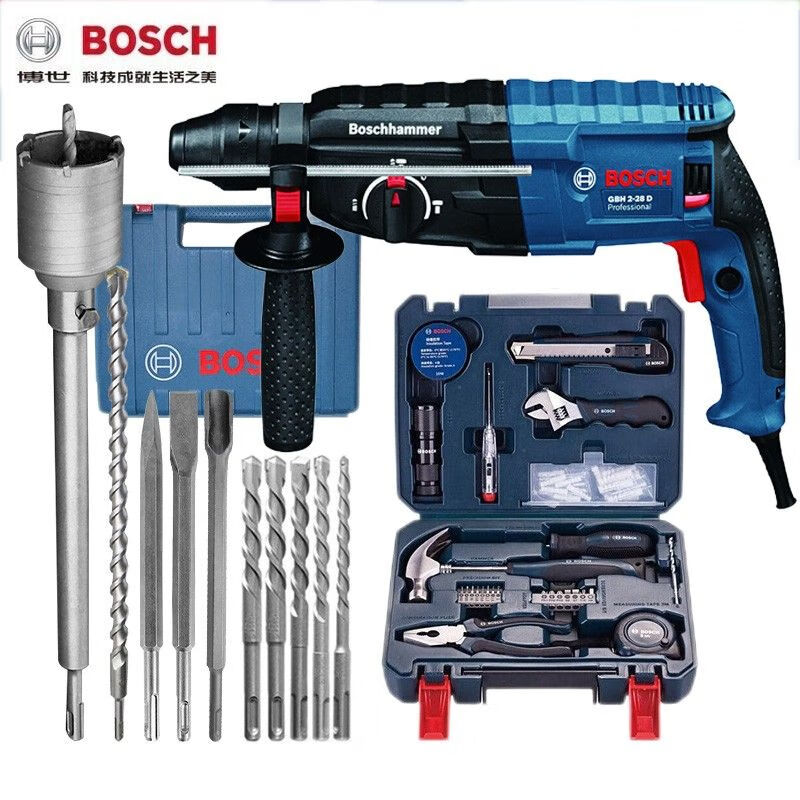 Перфоратор Bosch GBH2-28D + набор инстурментов, 820W