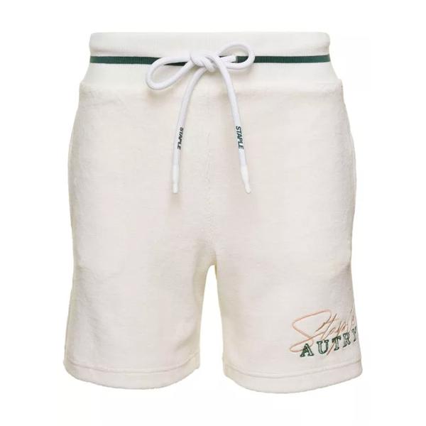 Шорты white bermuda shorts with drawstring and staple x Autry International, белый