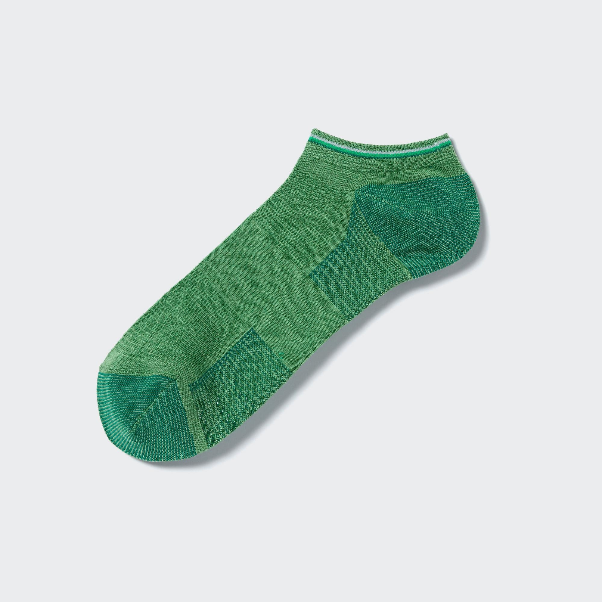 Спортивные короткие носки UNIQLO, зеленый спортивные короткие носки uniqlo серый