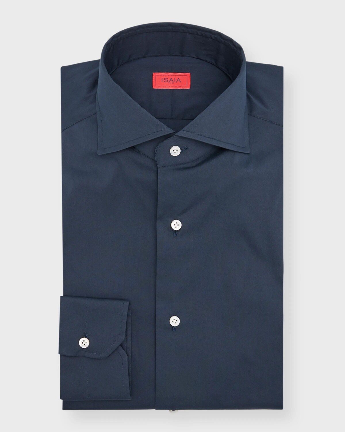 

Мужская классическая рубашка из сукна Isaia, цвет Navy