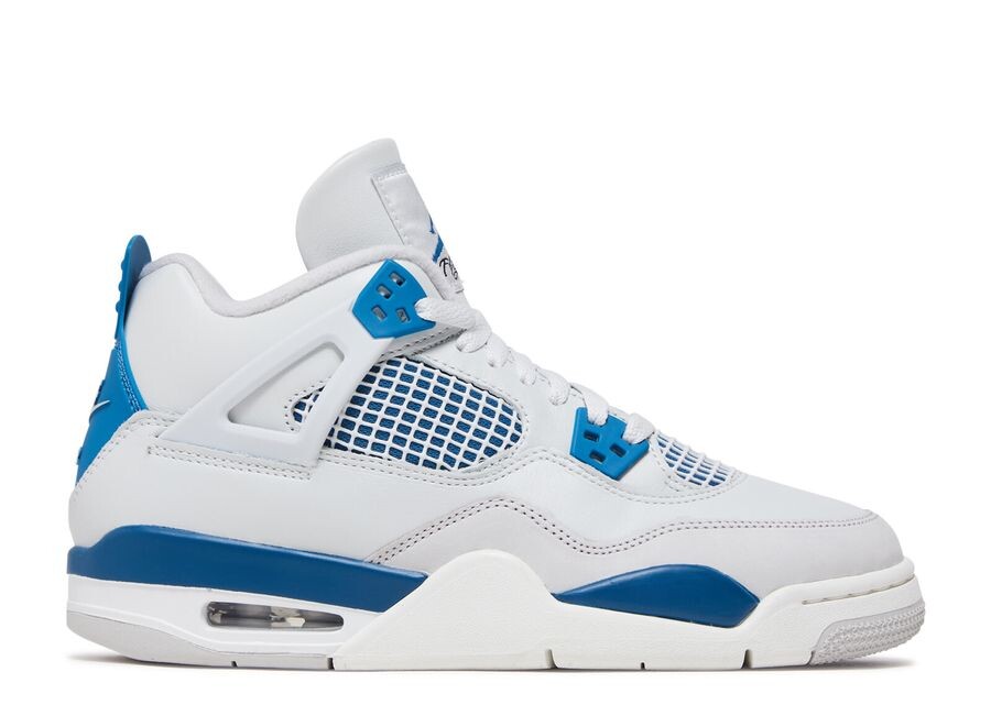 

Кроссовки Air Jordan Jordan 4 Retro Gs 'Military Blue' 2024, белый
