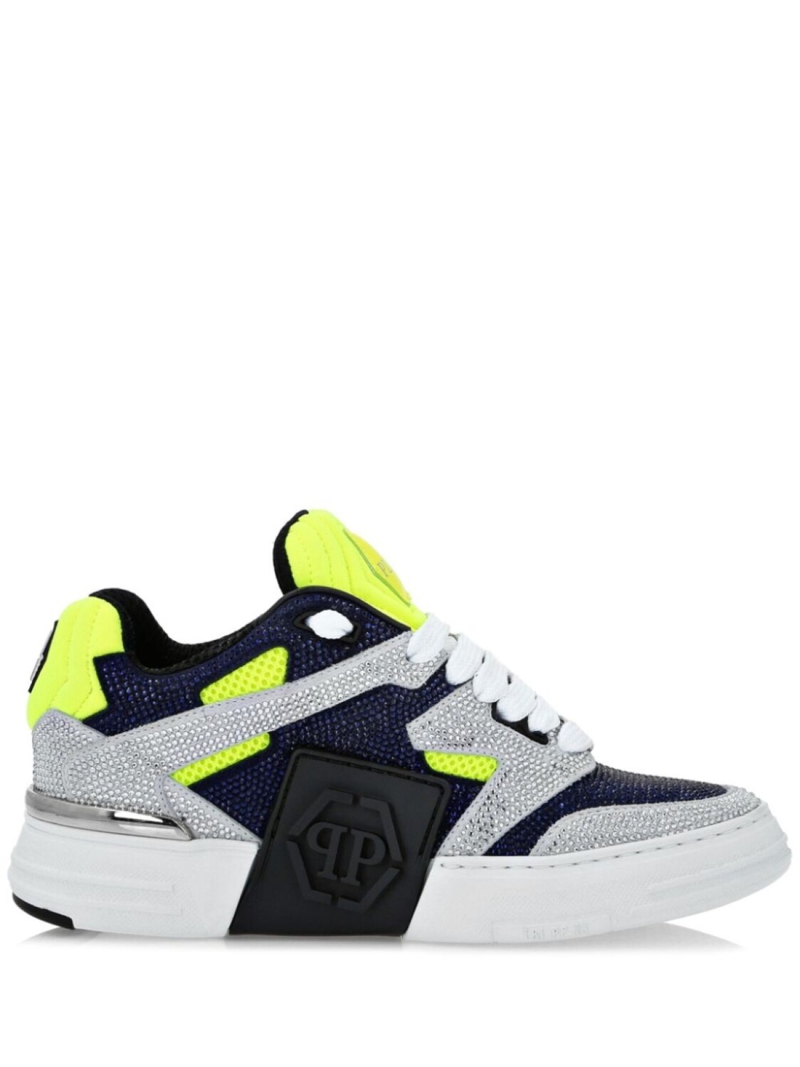 

Philipp Plein кроссовки Phantom Kick$ с кристаллами, синий