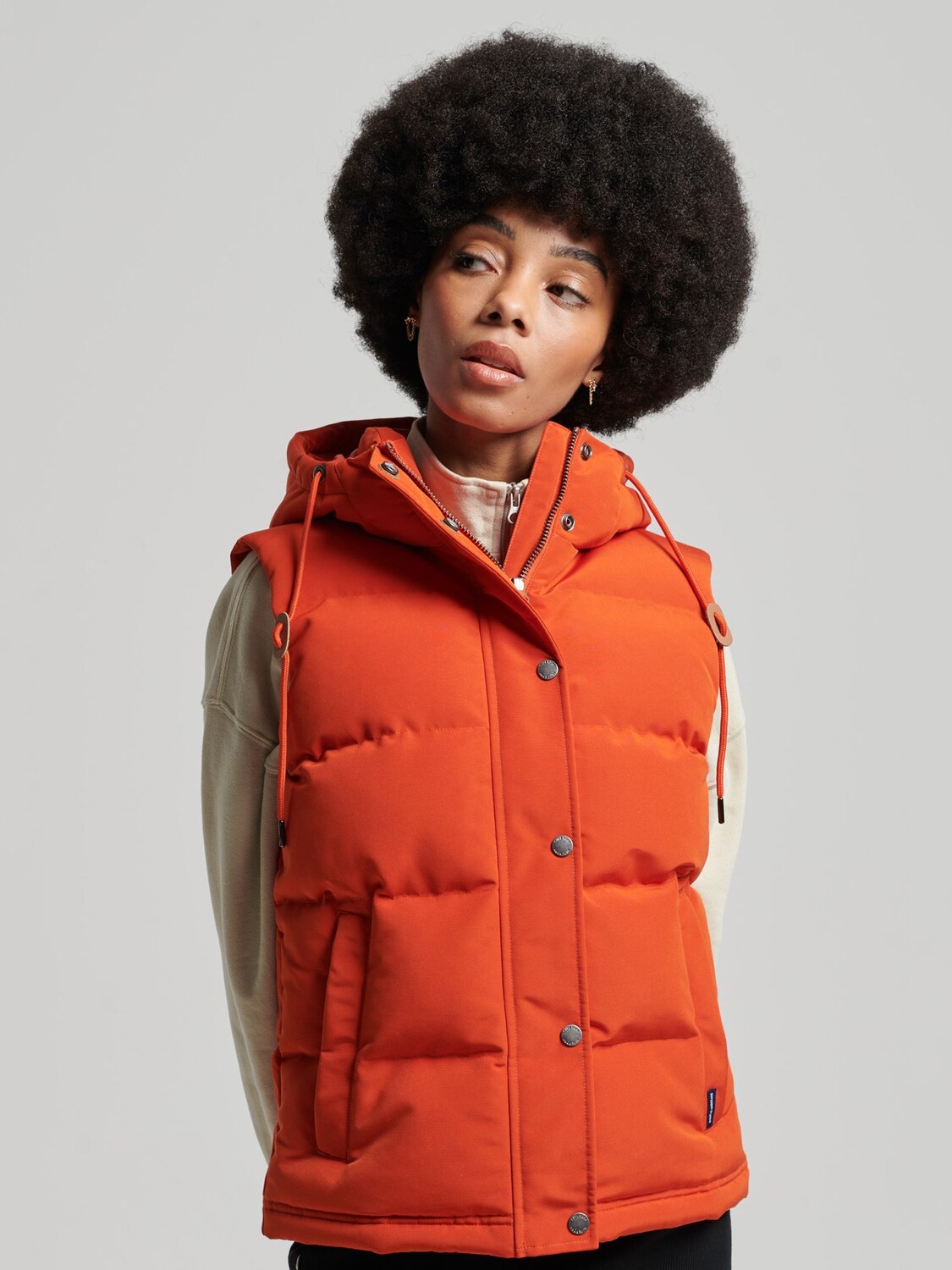 

Жилет Everest с капюшоном Superdry Vintage, Тыквенное пюре