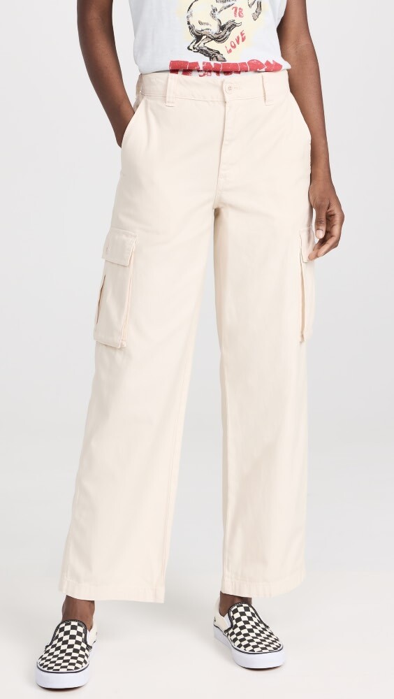 

Брюки Madewell Garment-Dyed Low-Slung Straight Cargo