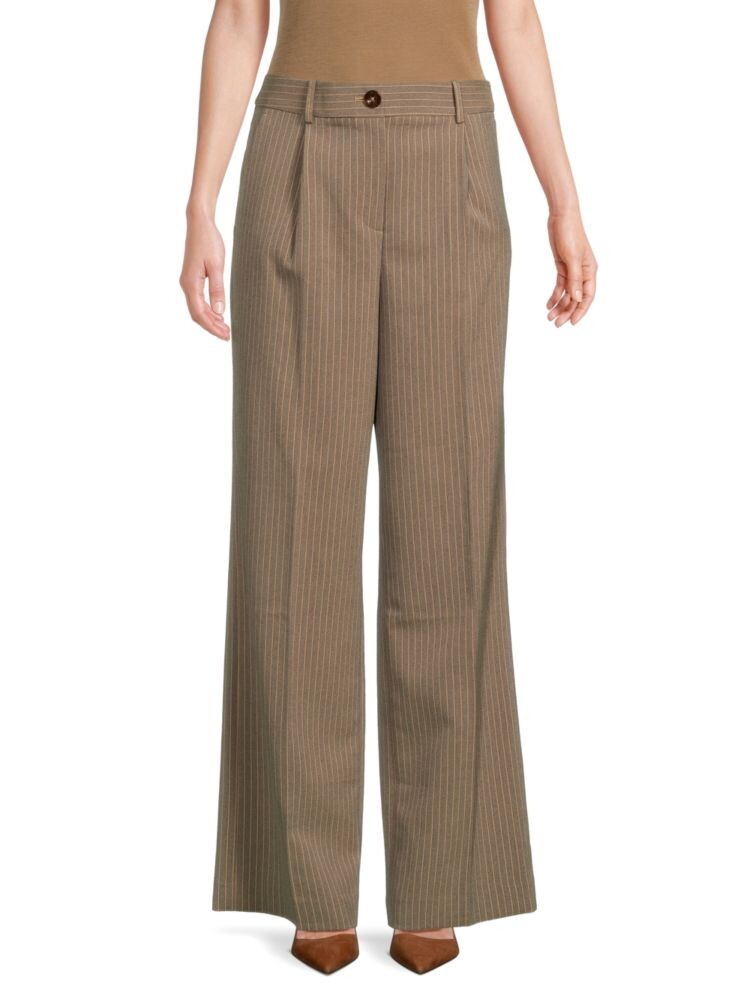 

Полосатые широкие брюки Tommy Hilfiger, цвет Tan