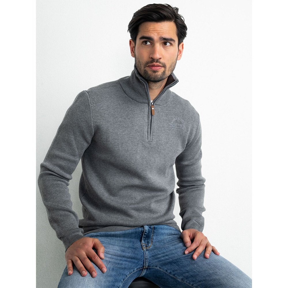 

Свитер Petrol Industries M-3020-Kwc208 Half Zip, серый