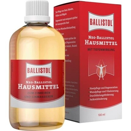 

Ballsistol Neo-Ballsistol Home Remedy 100 мл массажное масло для растирания и массажа - лечение ран, дезинфицирующее средство, Ballistol