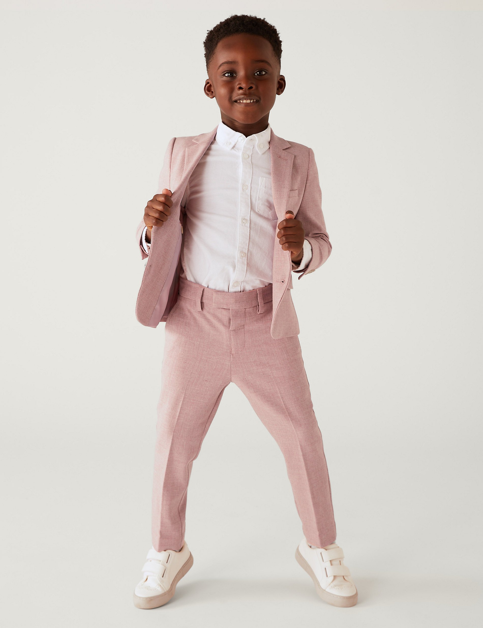 

Брюки Mini Me Suit (2–8 лет) Marks & Spencer, розовый