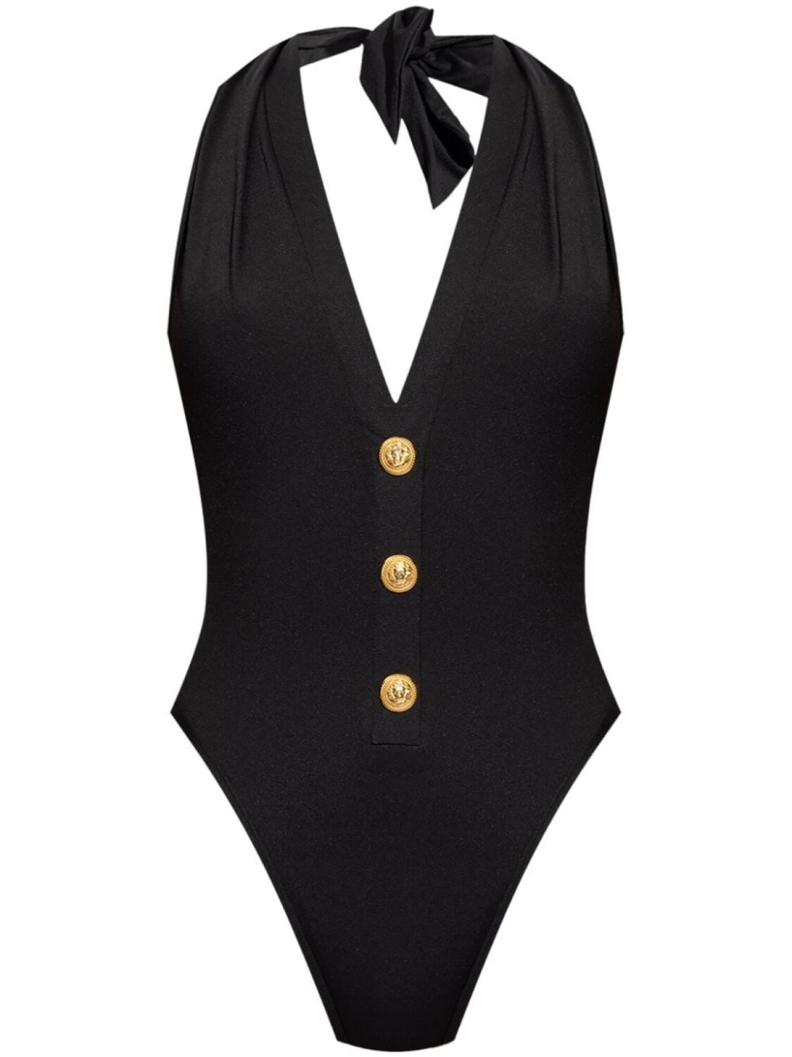 

Balmain купальник с v-образным вырезом, черный